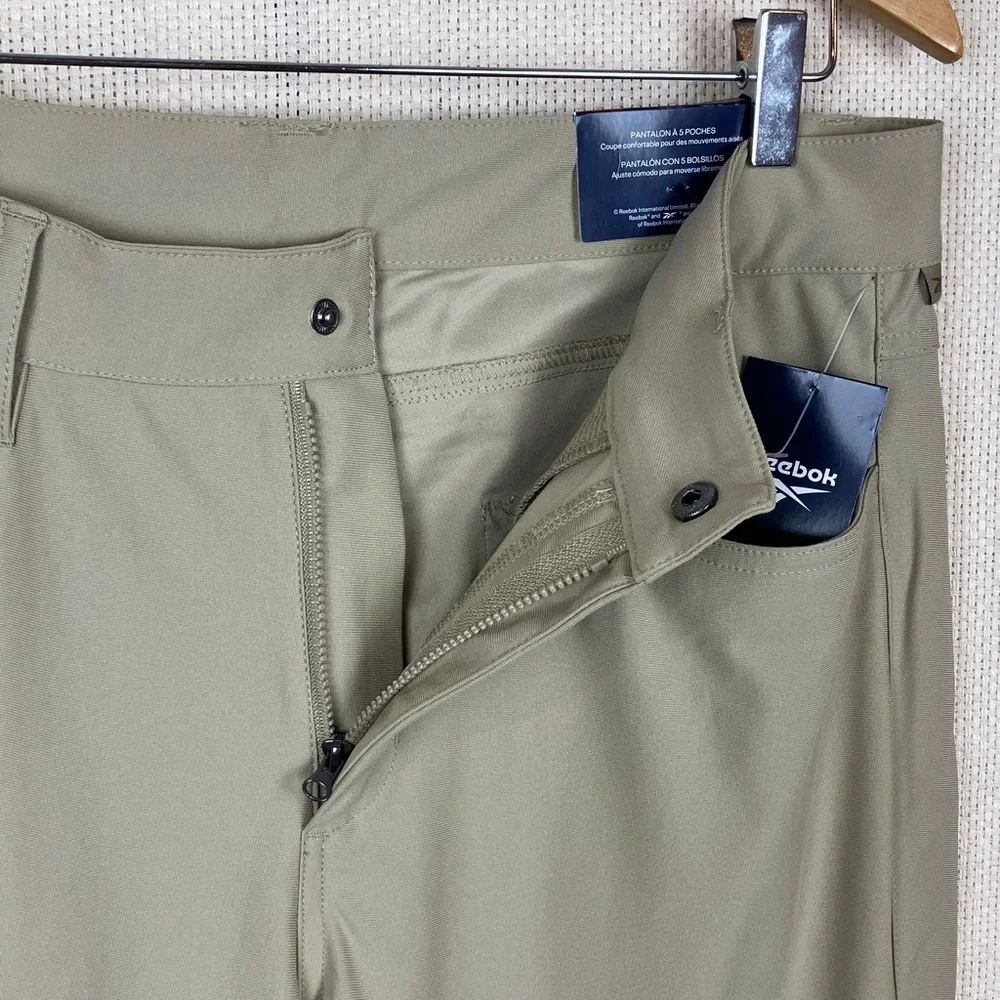 Reebok 5-Pocket 34x30 Voyager Beige Golf Pants Men's NWT